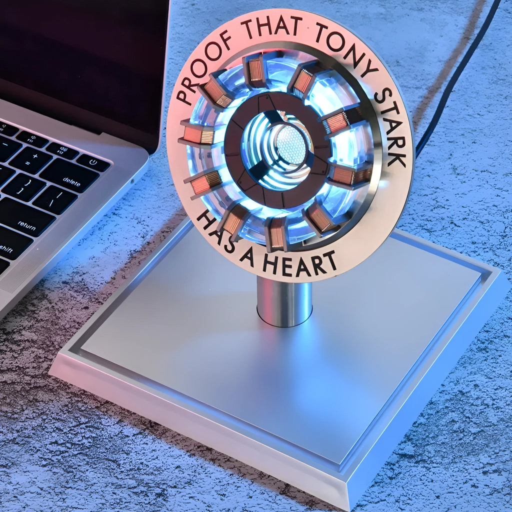 Iron Arc Reactor MK1/MK2 Tony Stark Heart LED Lamp with Voice Control
