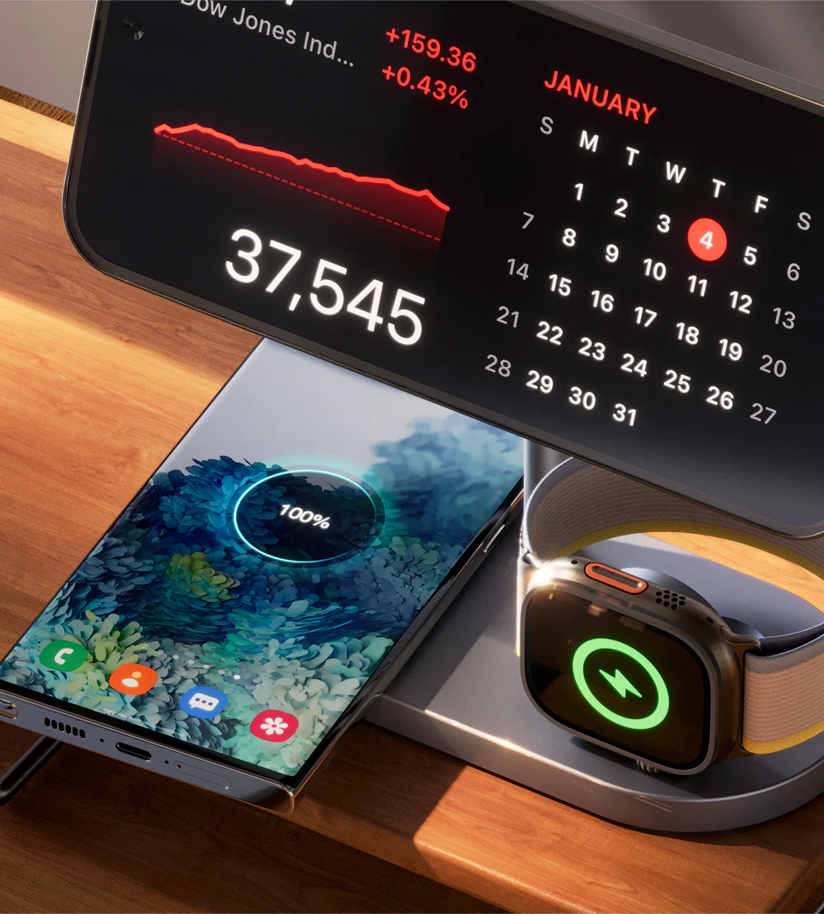 KUXIU X23 Pro 3-in-1 MagSafe Dual-Core Fast Charging Stand