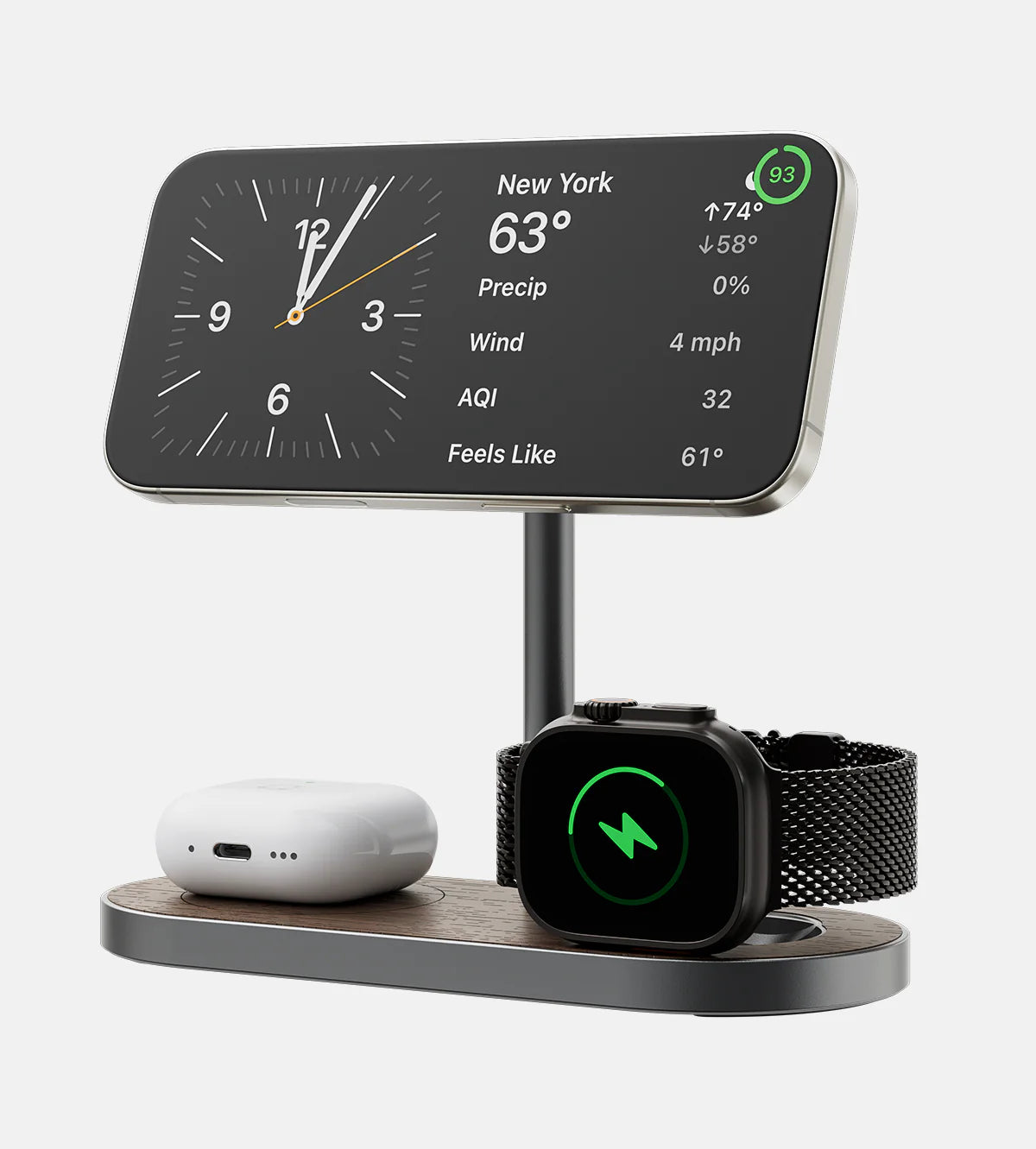 KUXIU X23 Pro 3-in-1 MagSafe Dual-Core Fast Charging Stand