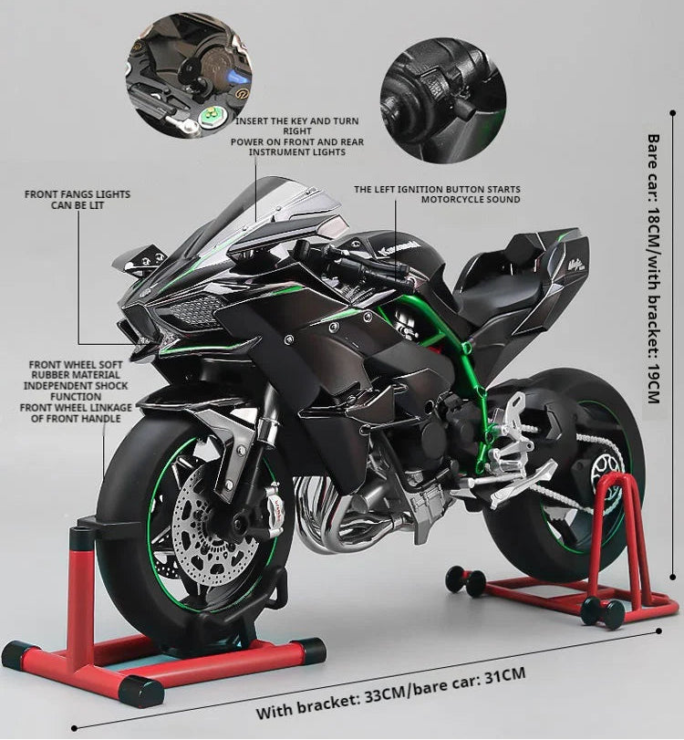 Alloy Dynamic Kawasaki H2R Motorcycle Model