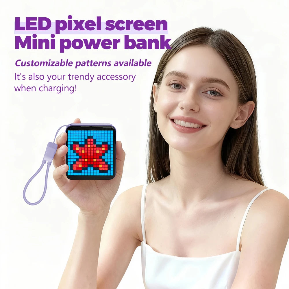 Pixel Art Power Bank 5000mAh