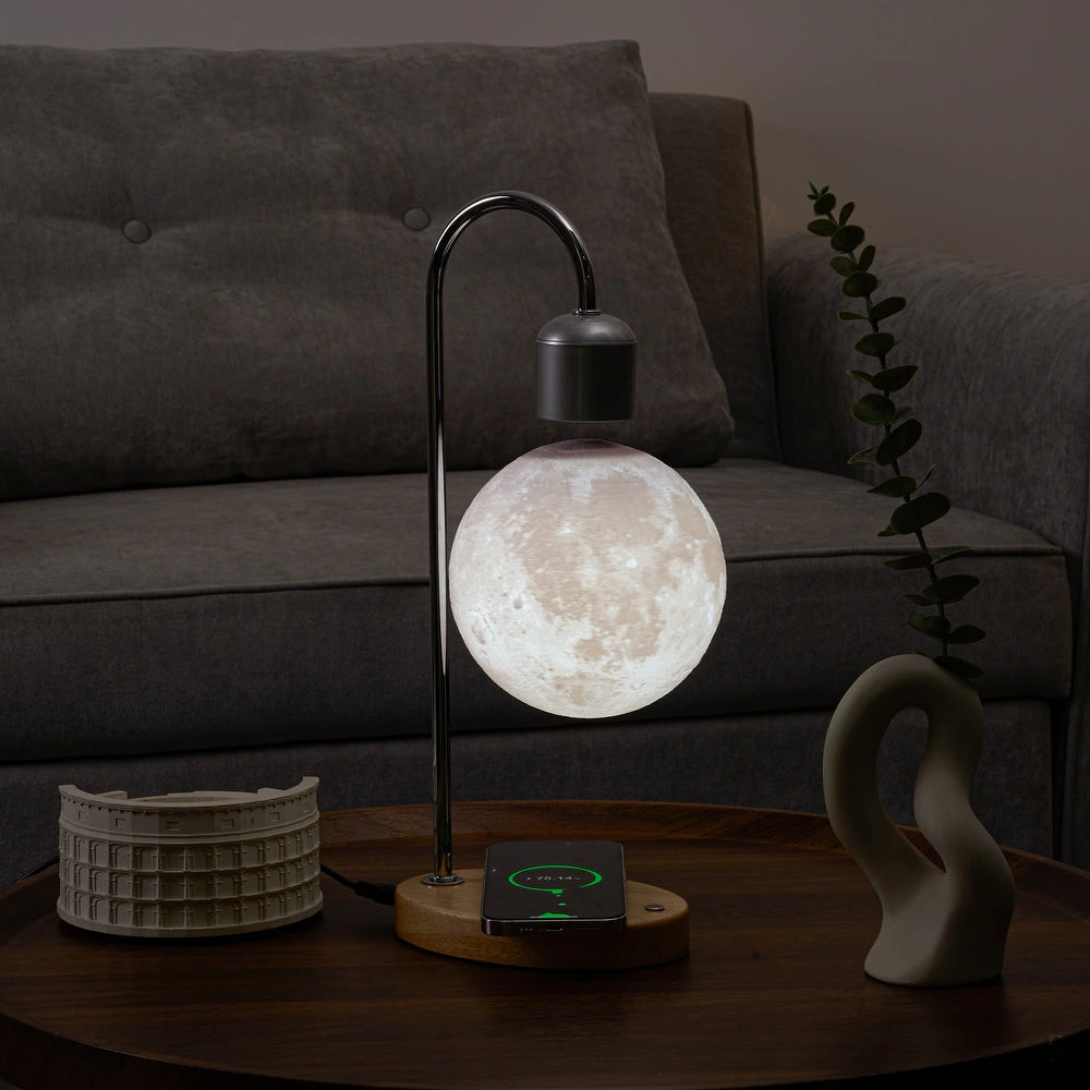 Magnetic Levitating Moon Lamp with Wireless Charging