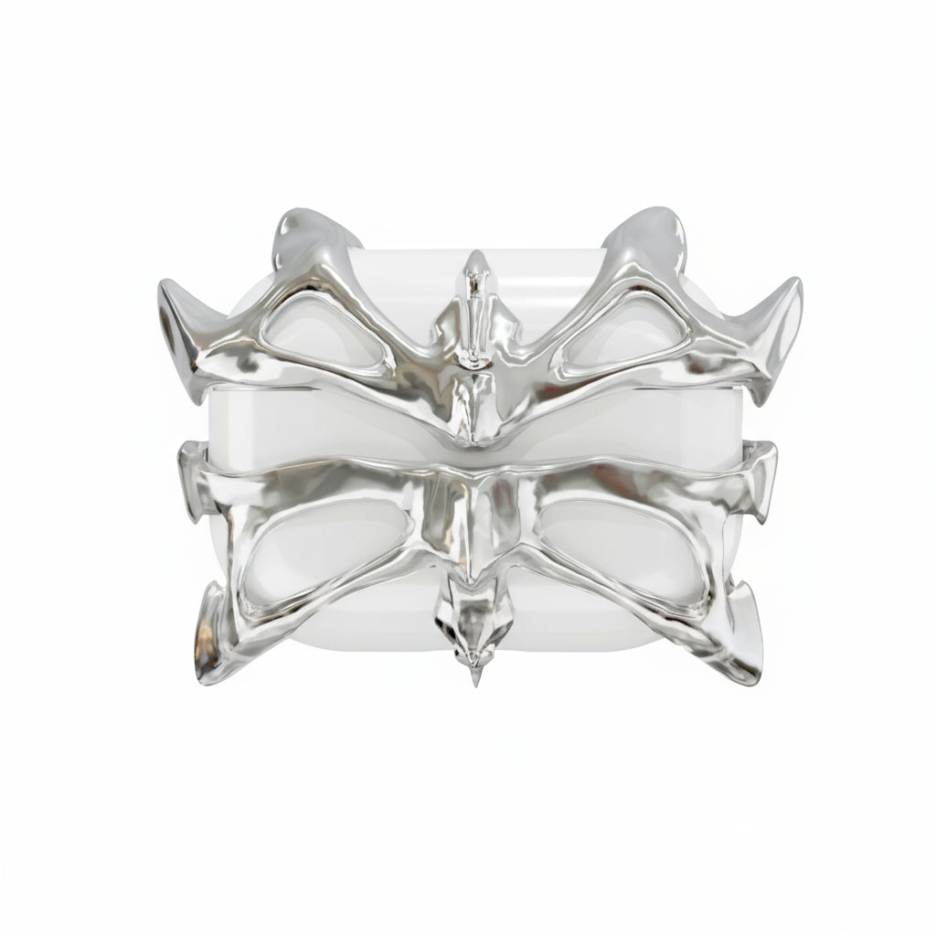 Mercury Liquid AirPods Case Metal Lil Butterfly