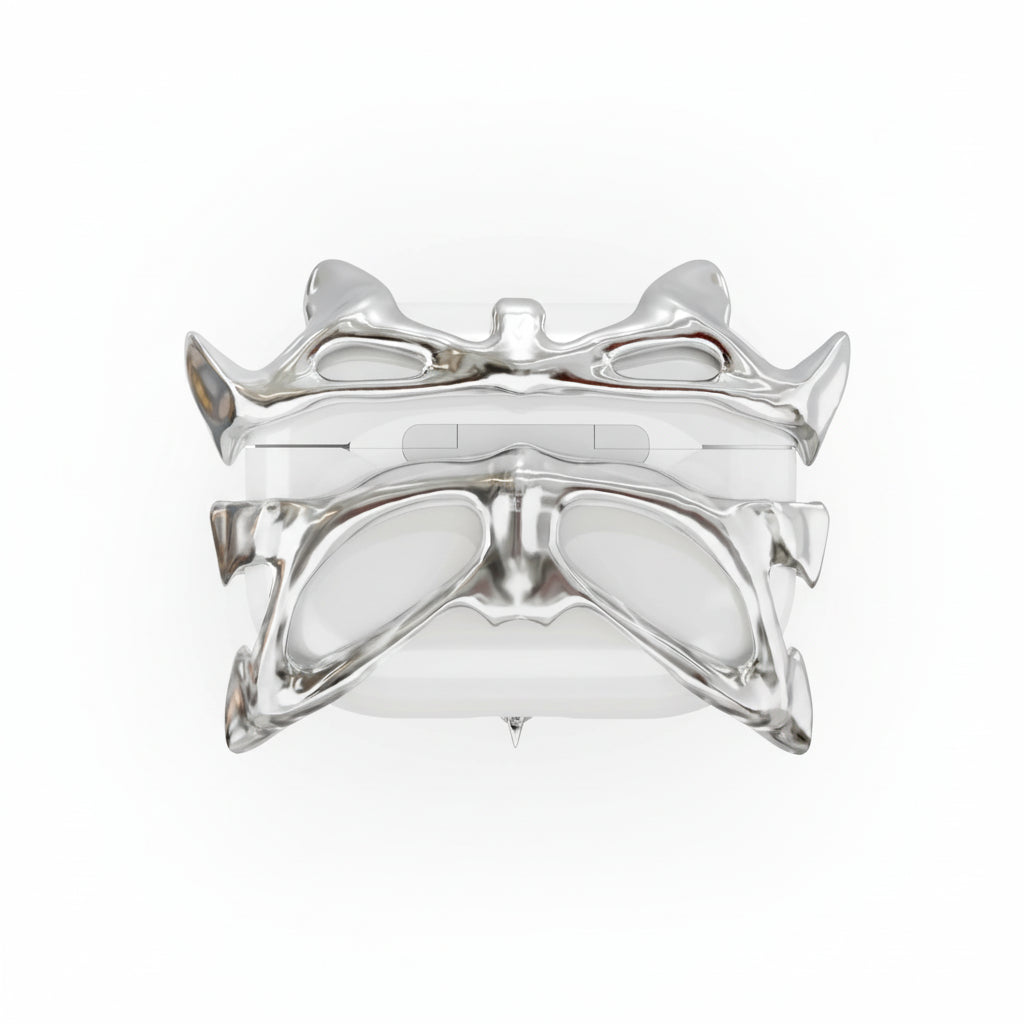 Mercury Liquid AirPods Case Metal Lil Butterfly