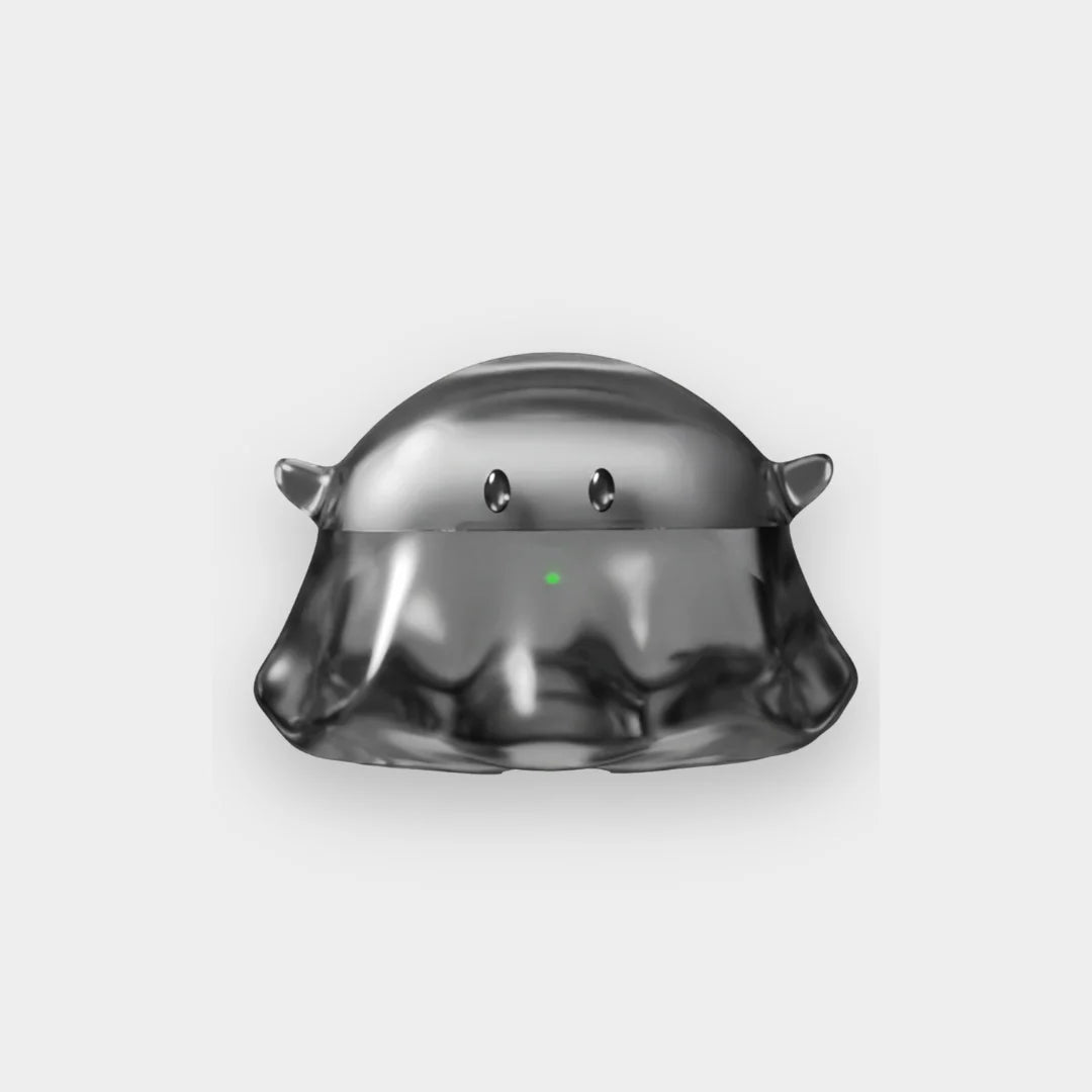 Cute Ghost Transparent AirPods Pro Case Anti-Drop Silicone Cover