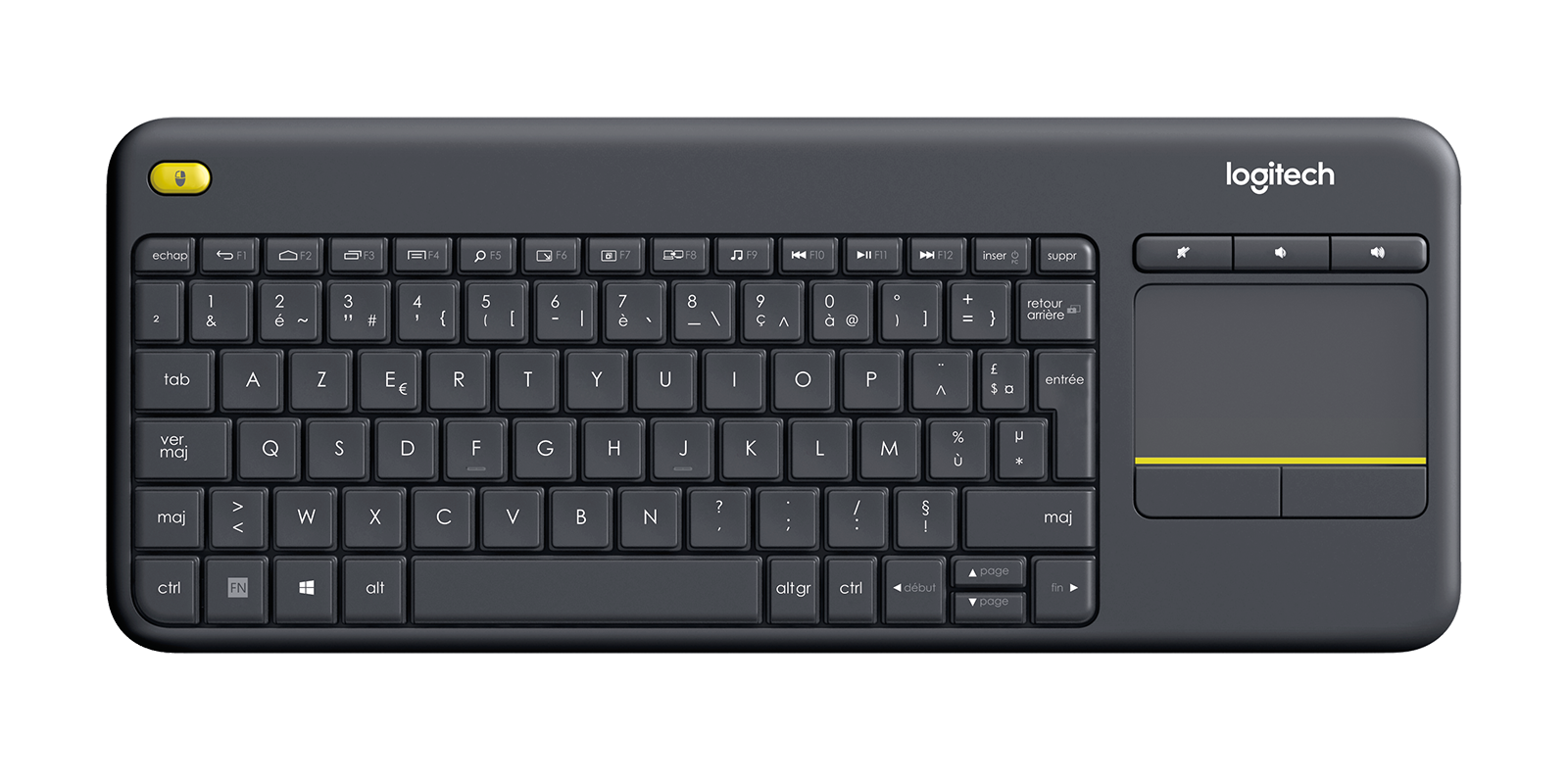 Logitech K400 Plus Wireless Touch Keyboard