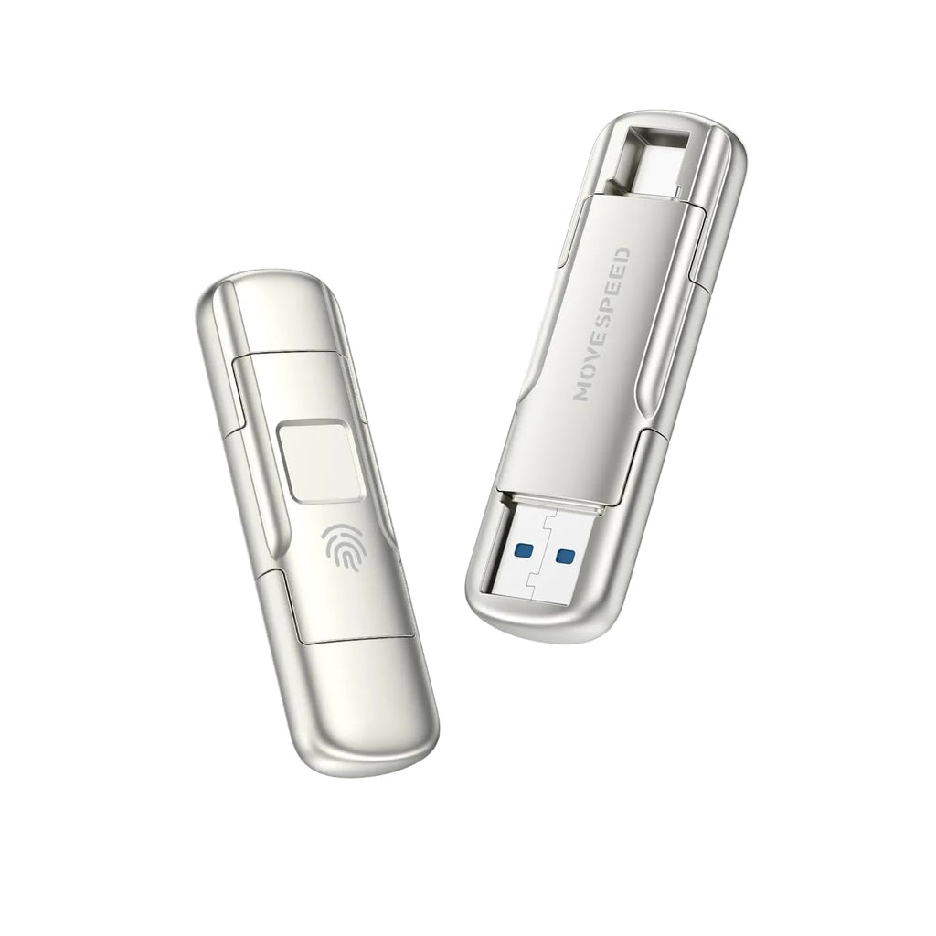 MOVESPEED Fingerprint Encrypted SSD Flash Drive USB 3.2