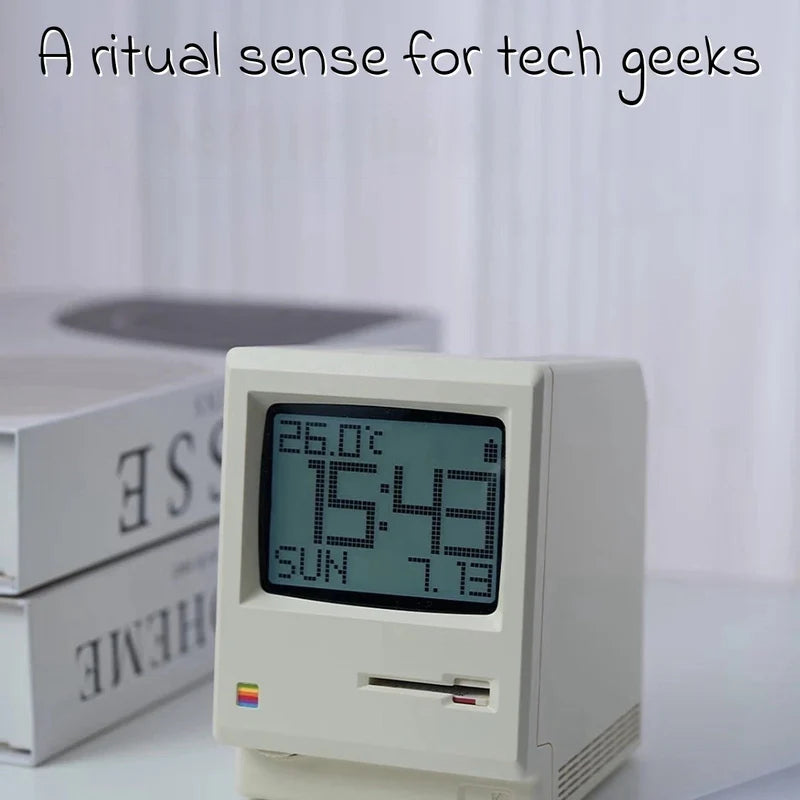 RayCue Maclock Retro Pixel Alarm Clock