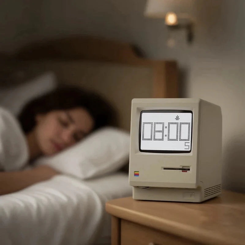 RayCue Maclock Retro Pixel Alarm Clock