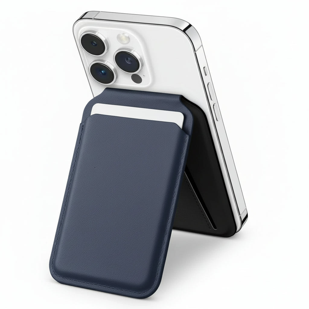 MagSafe Magnetic Flip Wallet Leather Card Holder