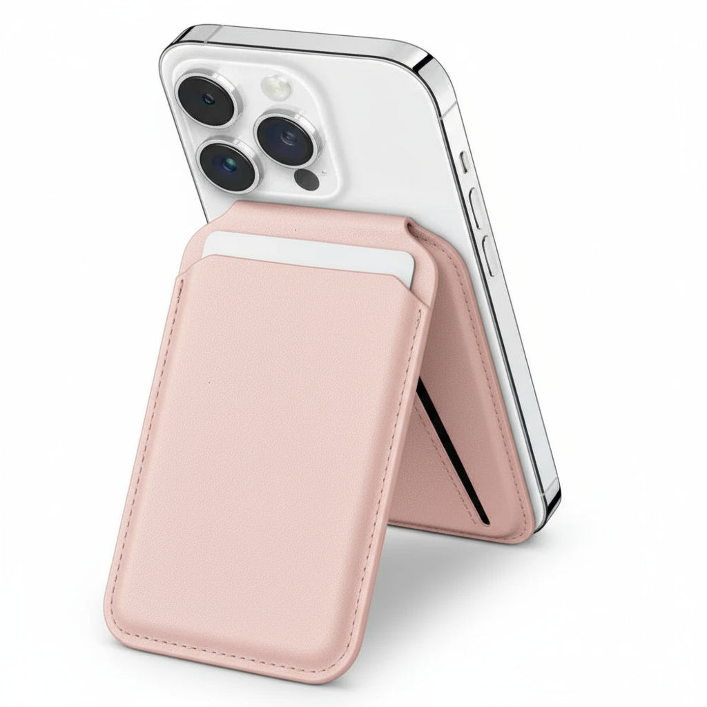 MagSafe Magnetic Flip Wallet Leather Card Holder