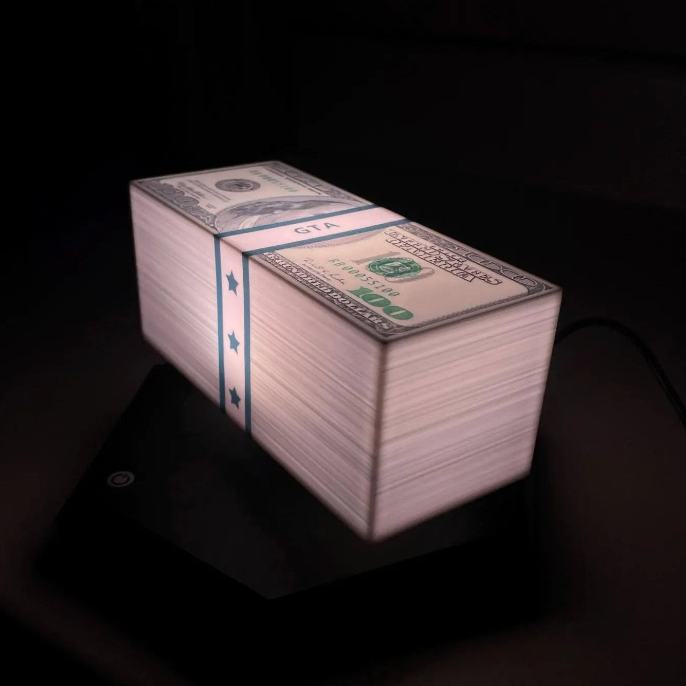 GTA Floating Money Lamp Magnetic Levitation Dollar Bill Light