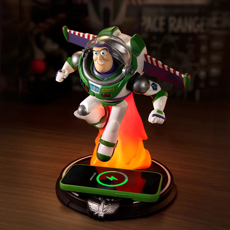 Buzz Lightyear Wireless Charging Lamp Toy Story Action Figure Collections