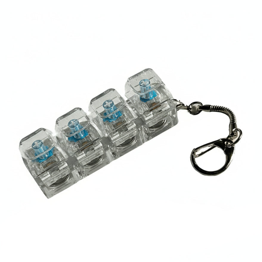 LED Mechanical Keyboard Stress Relief Keychain Anti-Stress