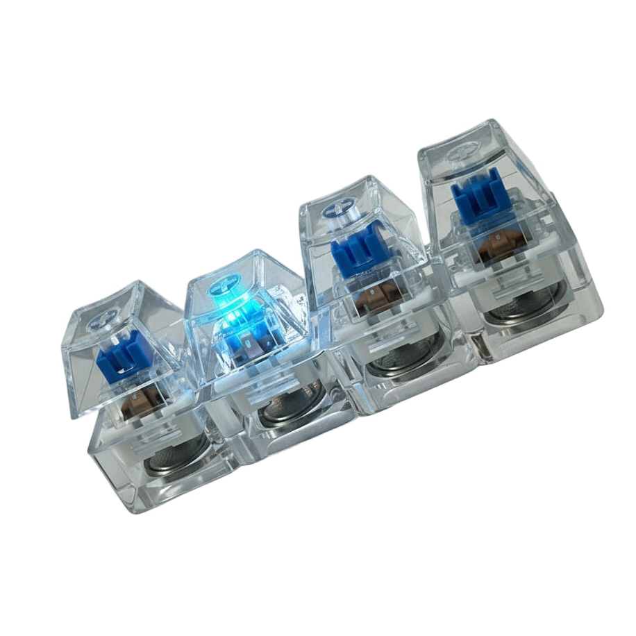 LED Mechanical Keyboard Stress Relief Keychain Anti-Stress