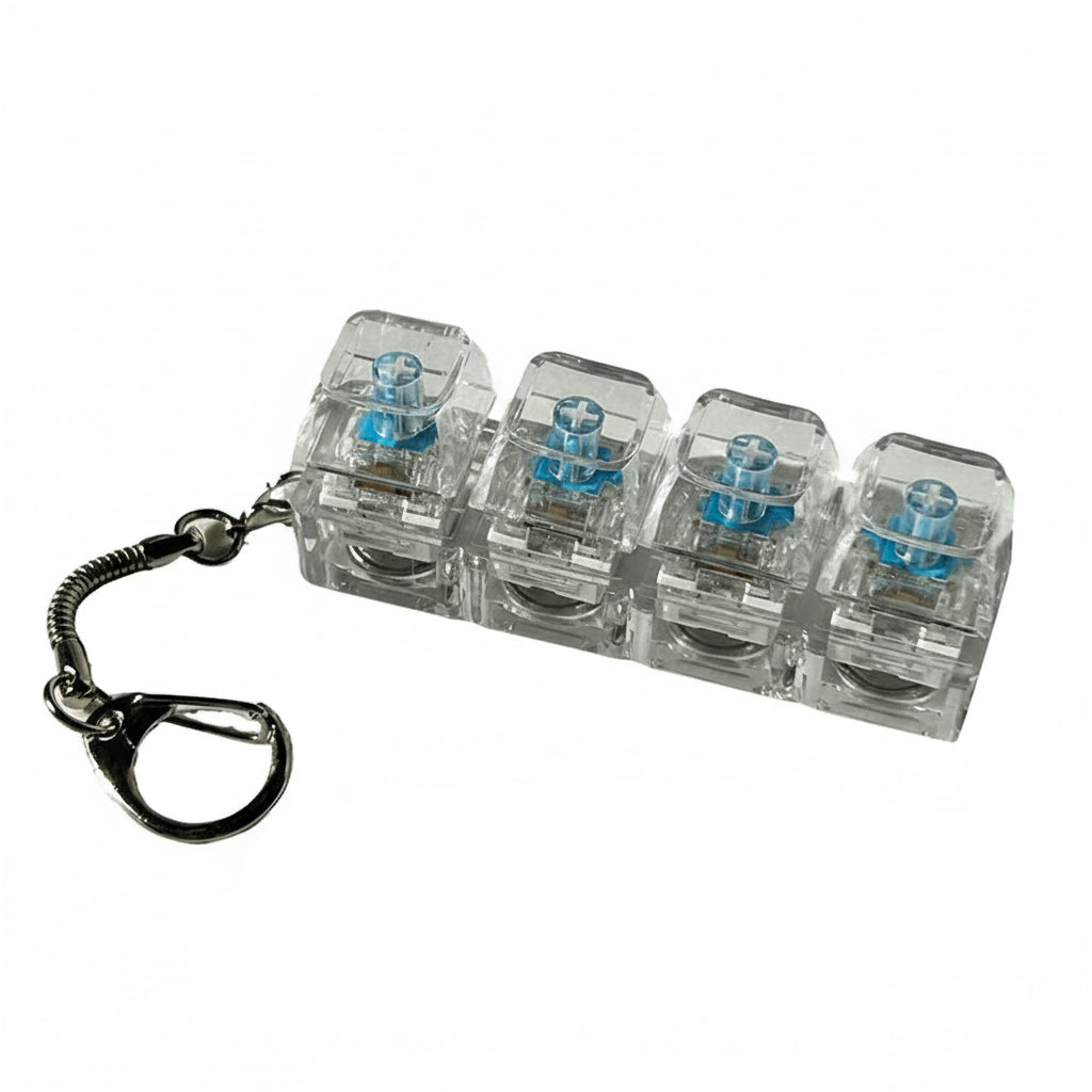 LED Mechanical Keyboard Stress Relief Keychain Anti-Stress
