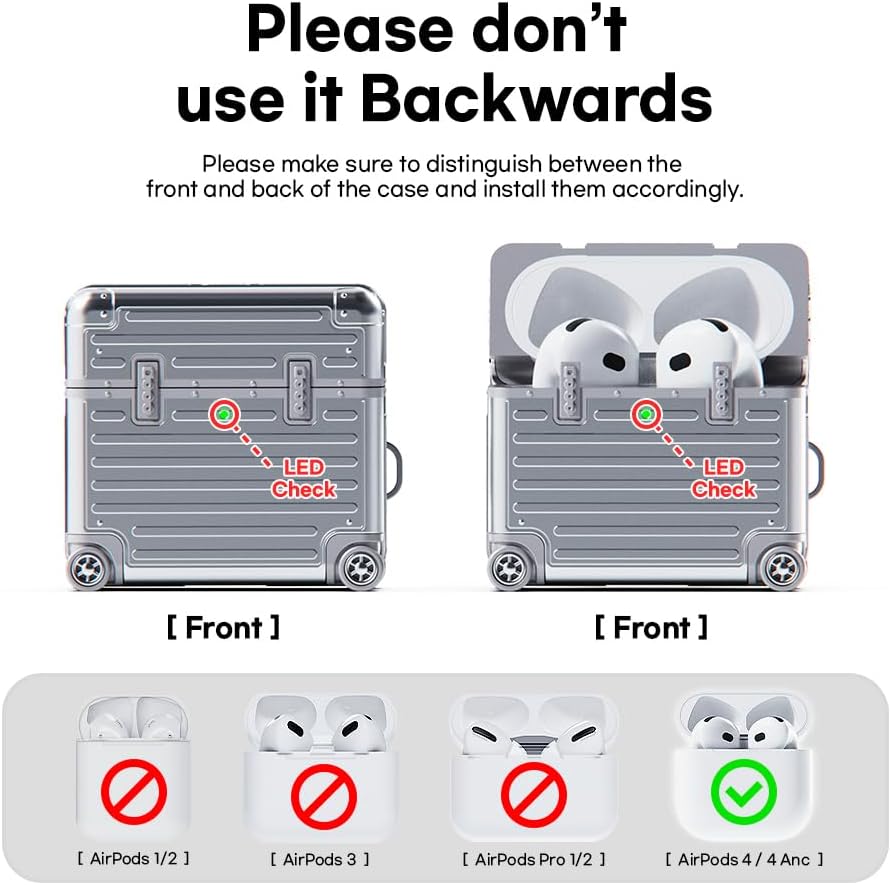 Miak Luggage Suitcase AirPods Case