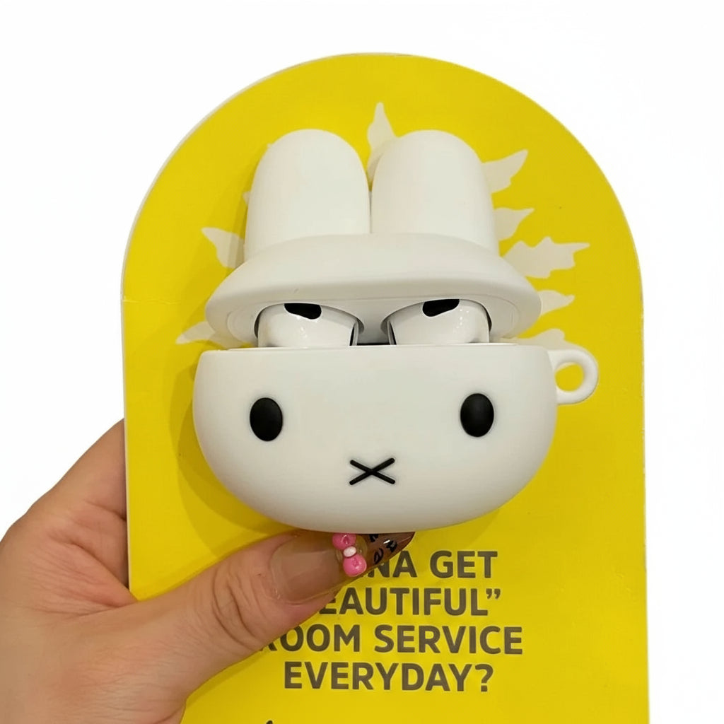 Miffy Rabbit AirPods Case 3D Silicone