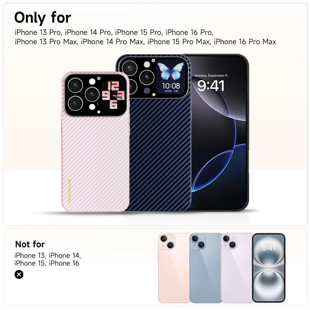 Smart Touch Screen Phone Case Music Control & Wireless Charging