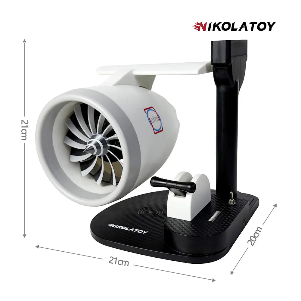 NIKOLATOY® Desktop JetFan Wireless Charging and Humidifier