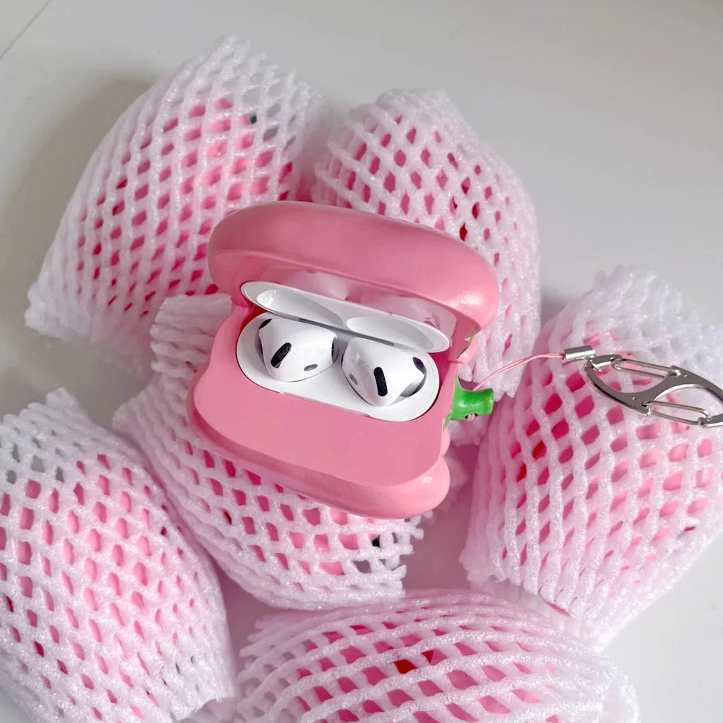 Pink Sweet Pepper Creative AirPods Case Protective Shell