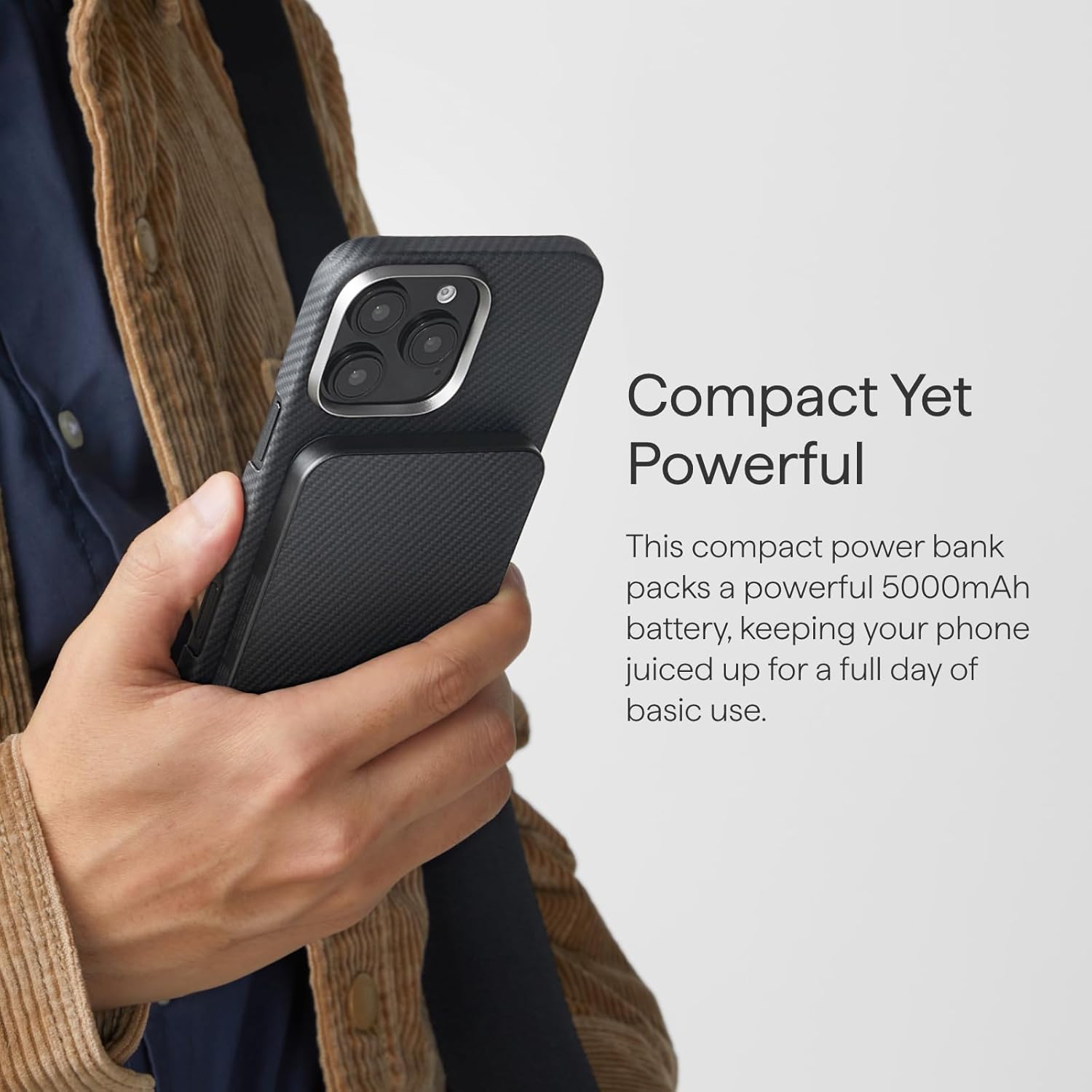 PITAKA Aramid Fiber Magnetic Power Bank 5000mAh