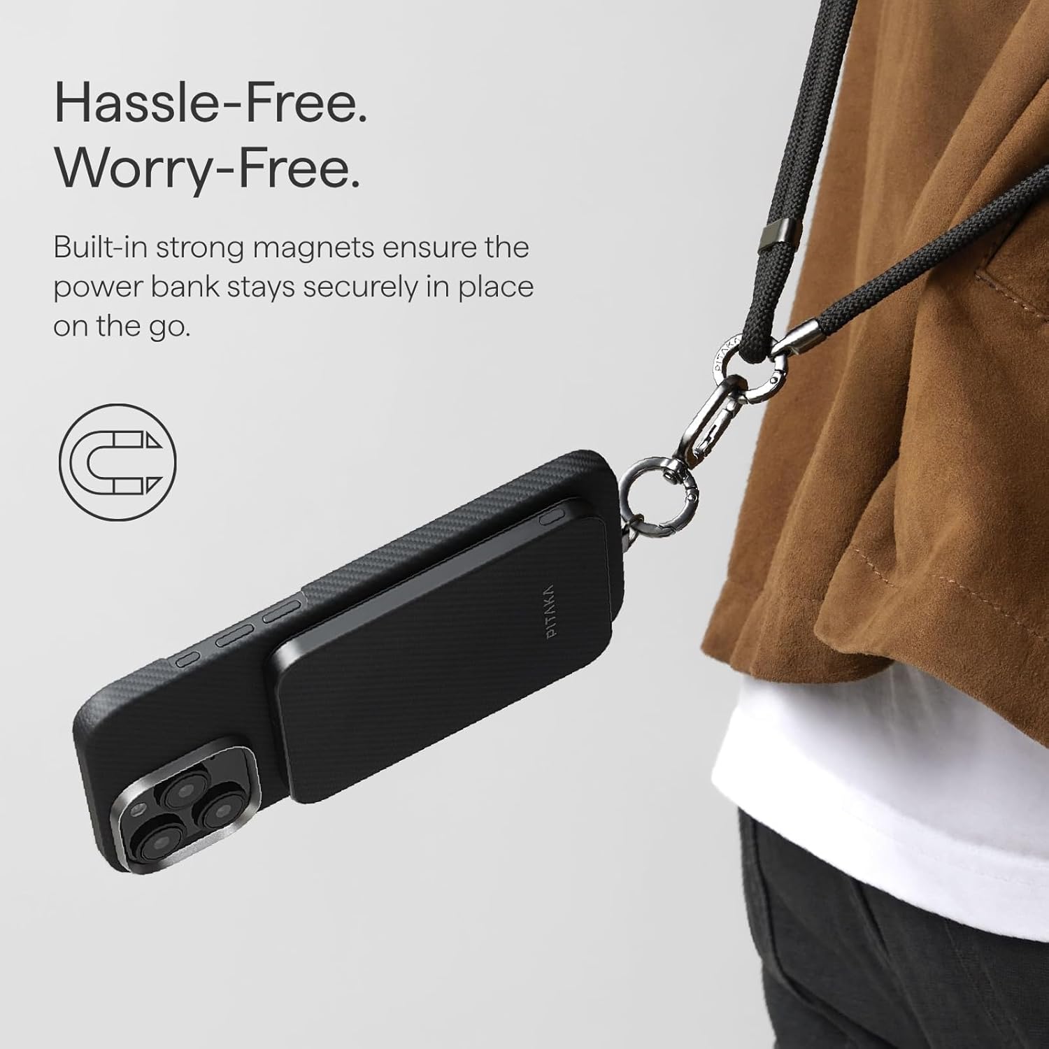 PITAKA Aramid Fiber Magnetic Power Bank 5000mAh