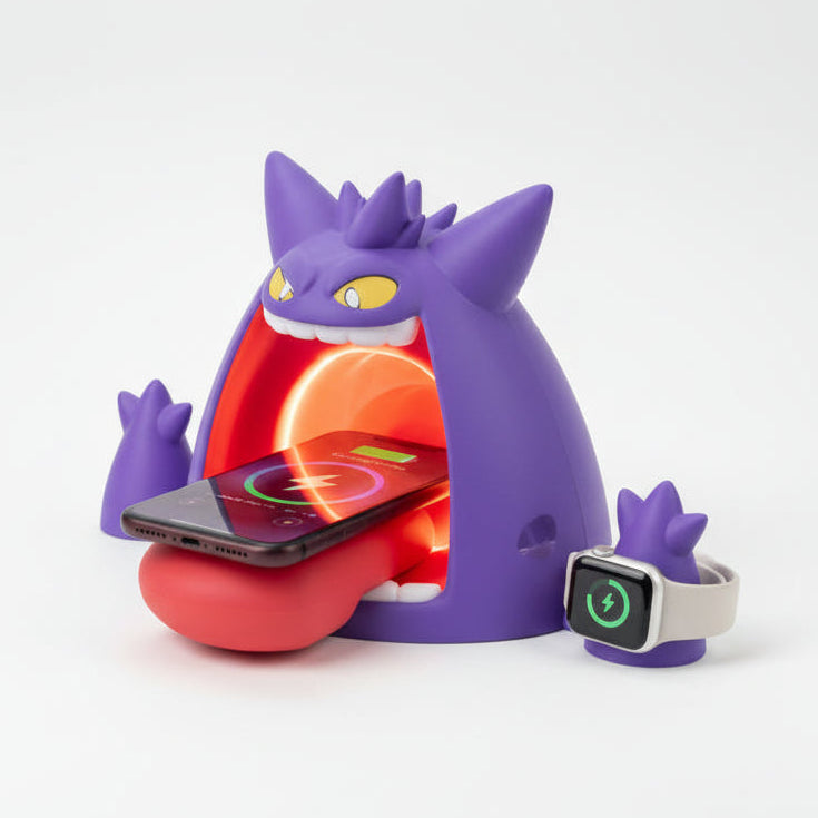 Pokémon Gengar 3-in-1 Wireless Charging Station with LED