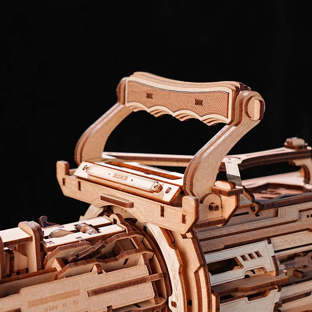 Rotating-Barrel Machine Gun 3D Wooden Puzzle