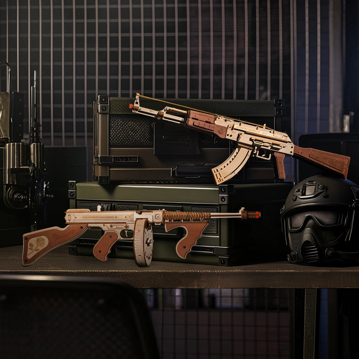 AK-47 Assault Rifle Gun Toy 3D Wooden Puzzle