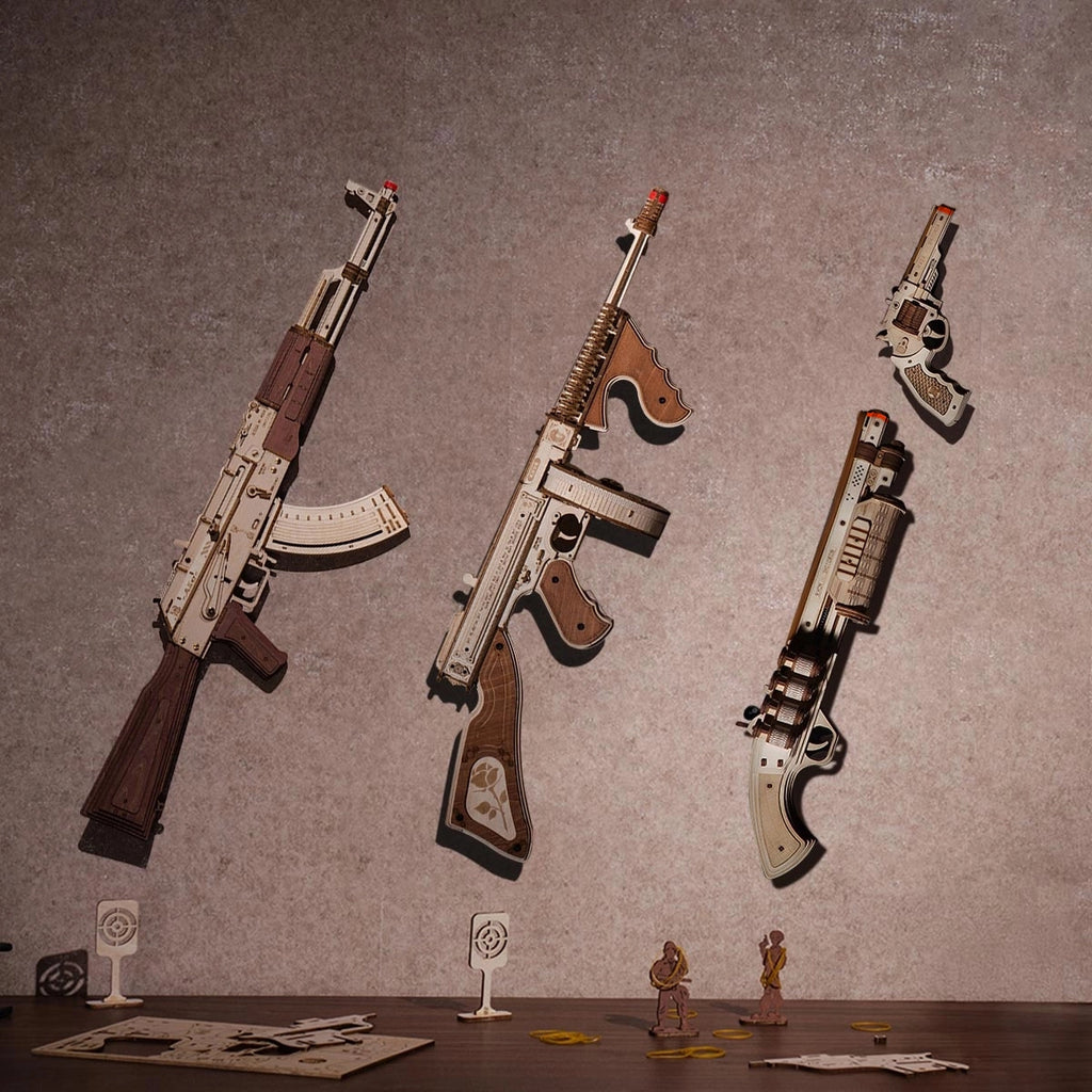 AK-47 Assault Rifle Gun Toy 3D Wooden Puzzle