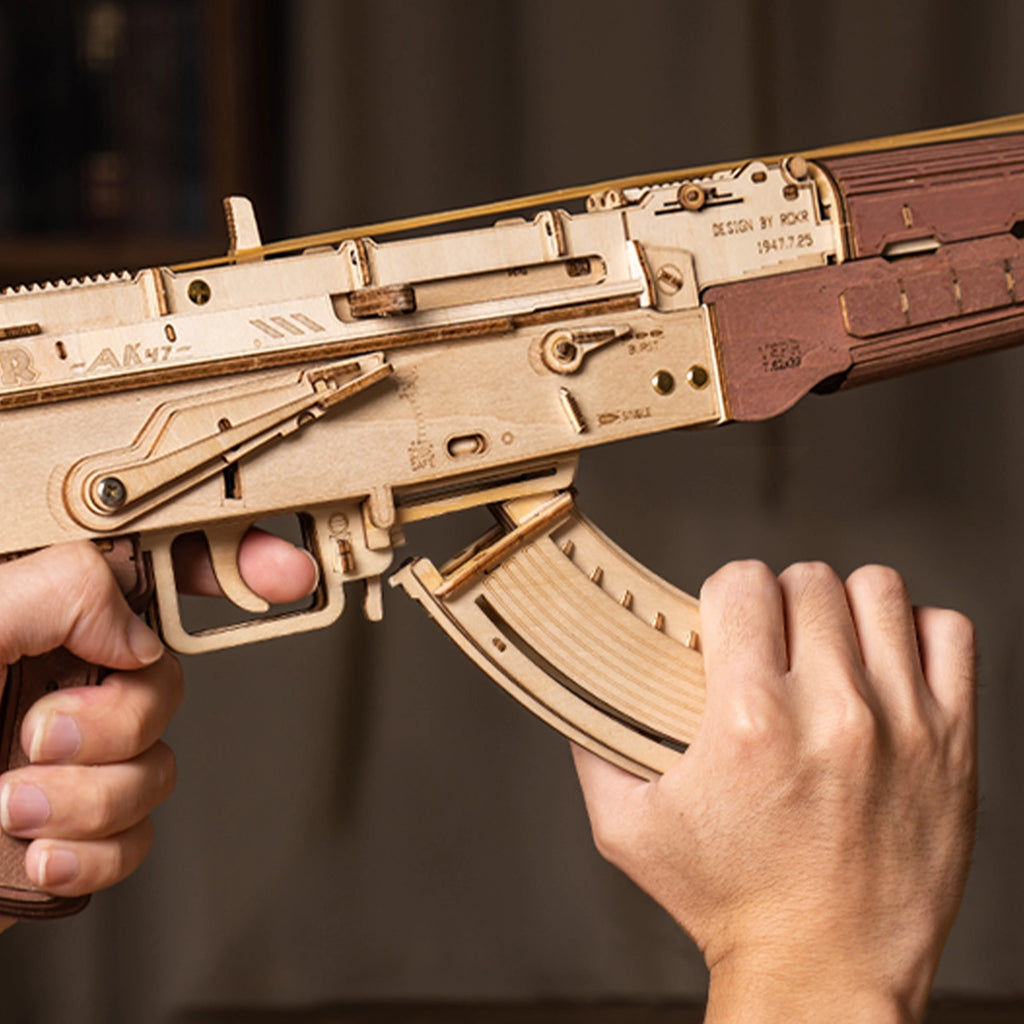 AK-47 Assault Rifle Gun Toy 3D Wooden Puzzle