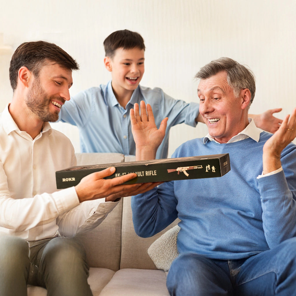 AK-47 Assault Rifle Gun Toy 3D Wooden Puzzle