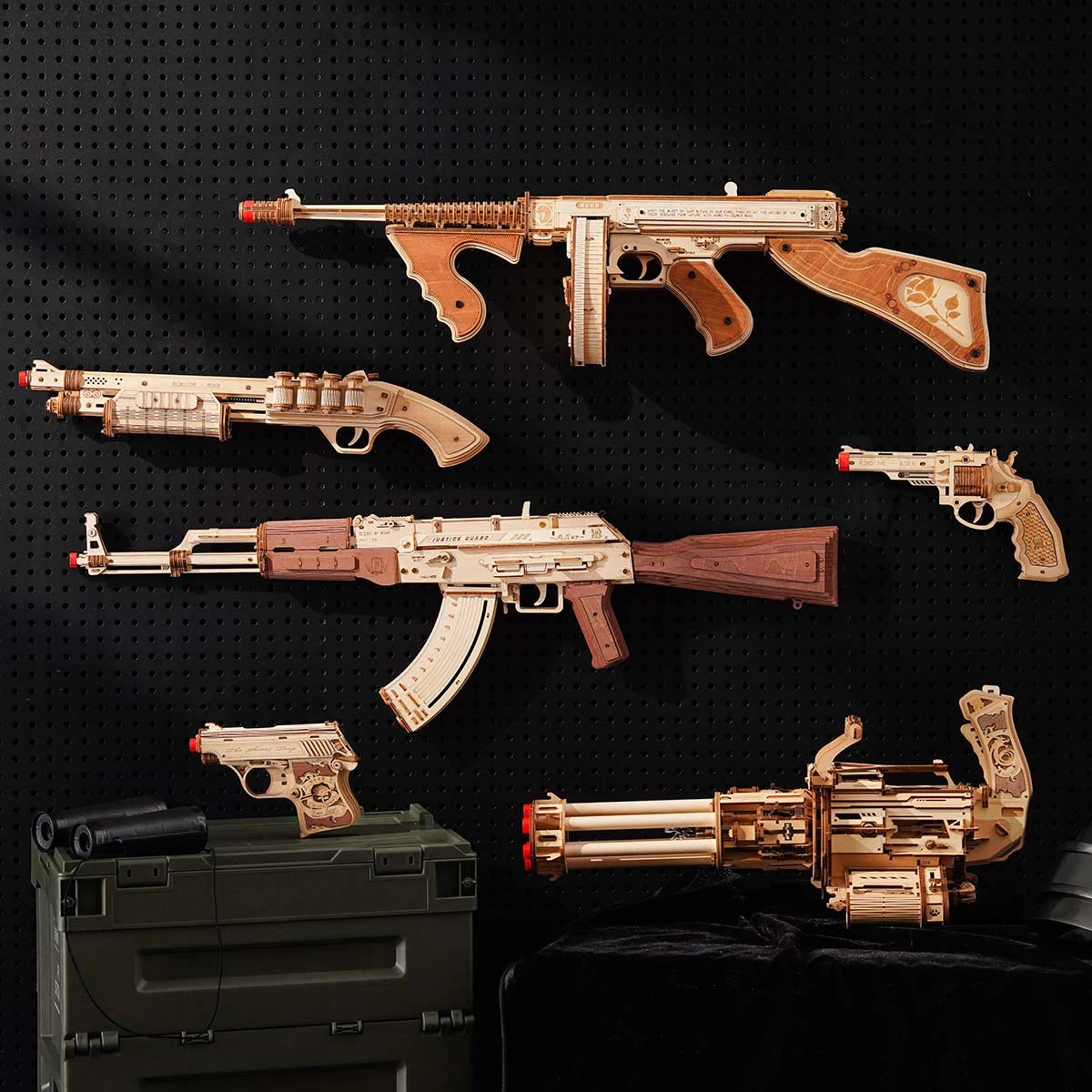 AK-47 Assault Rifle Gun Toy 3D Wooden Puzzle