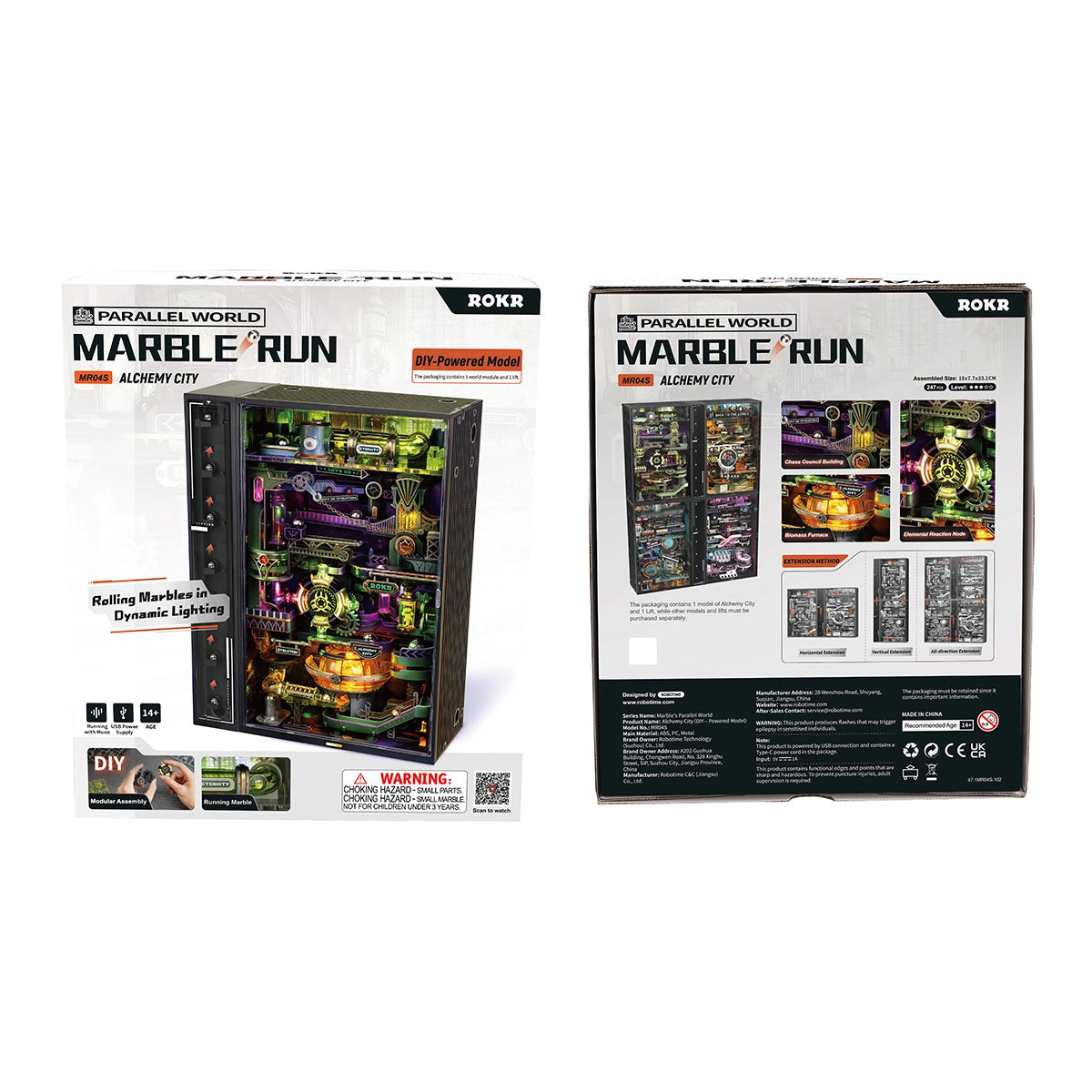 Alchemy City MR04S Mechanical Marble Run 3D