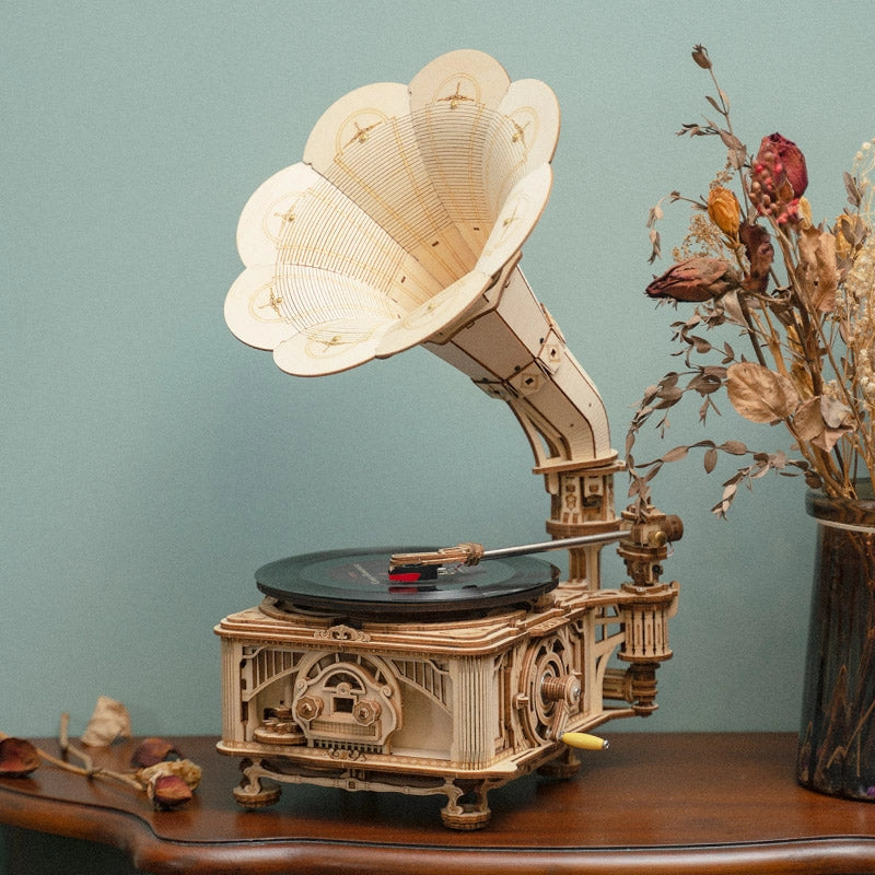 Classic Gramophone 3D Wooden Puzzle