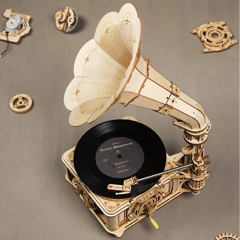 Classic Gramophone 3D Wooden Puzzle