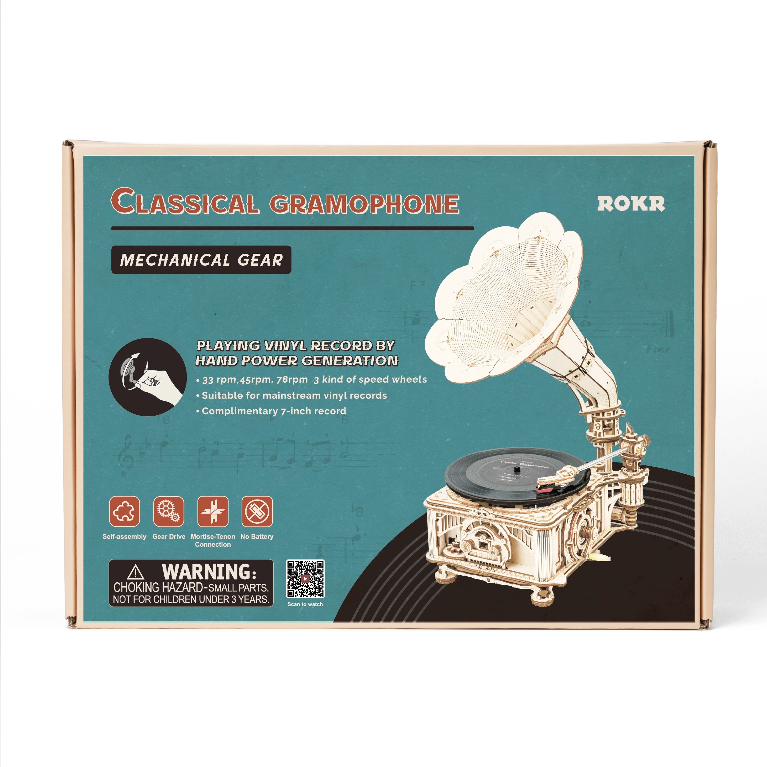 Classic Gramophone 3D Wooden Puzzle