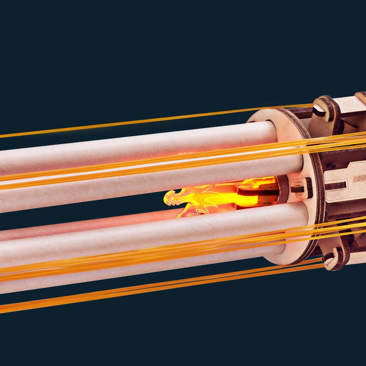 Rotating-Barrel Machine Gun 3D Wooden Puzzle