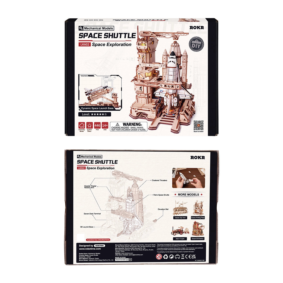 Space Shuttle Wooden 3D Puzzle Kit