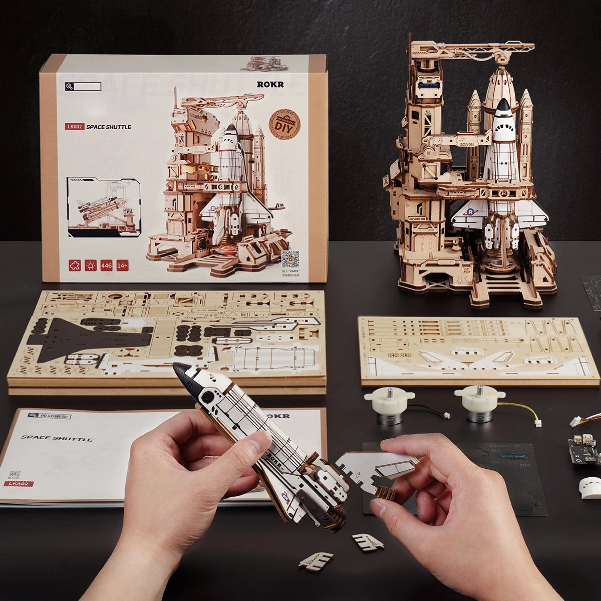Space Shuttle Wooden 3D Puzzle Kit
