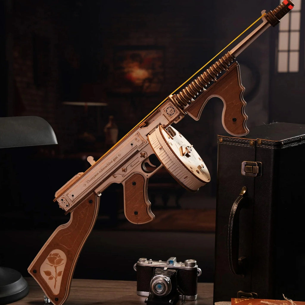 Thompson Submachine Gun Toy 3D Wooden Puzzle