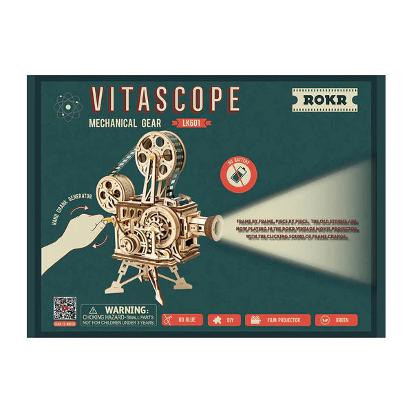 Vitascope Vintage Film Projector 3D Wooden Puzzle