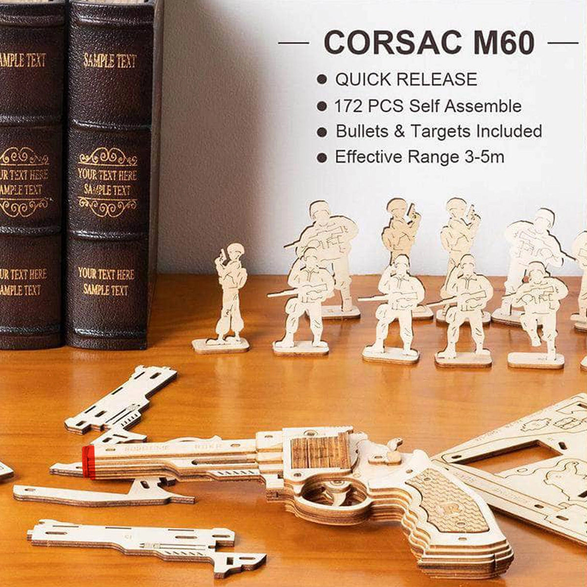 Corsac M60 Justice Guard Wooden Toy Gun