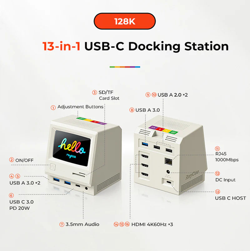 RayCue 128K SE Retro Docking Station