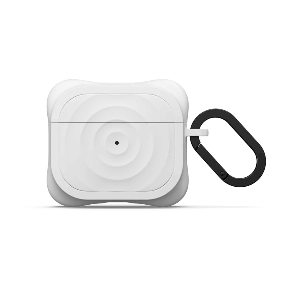 Ripple Wave Silicone AirPods Case with Carabiner Hook