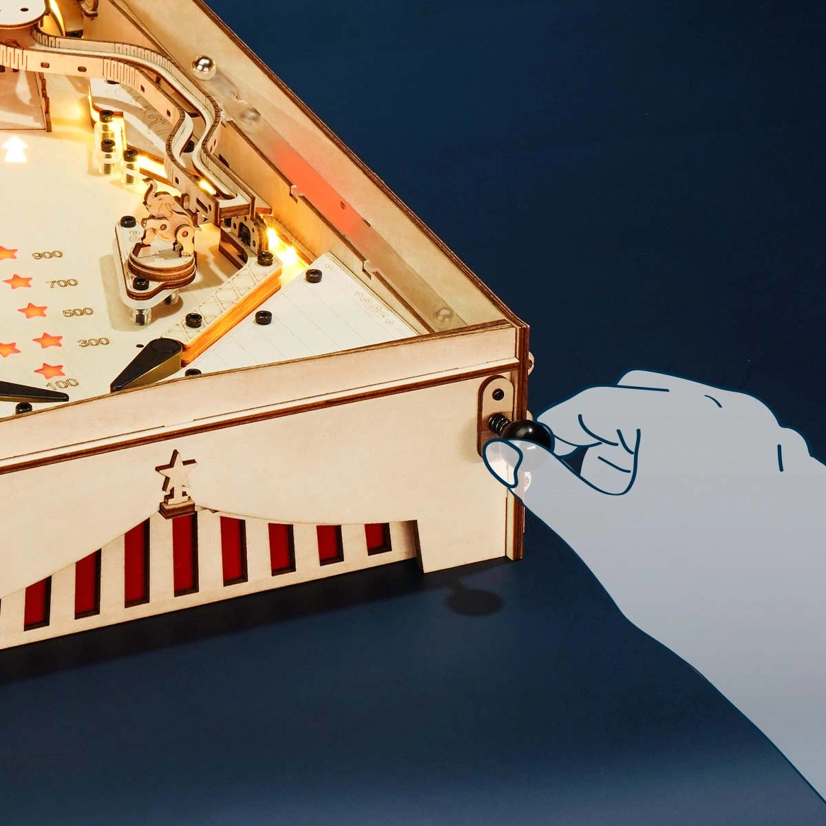 Pinball Machine 3D Wooden Puzzle