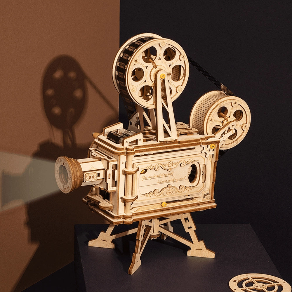 Vitascope Vintage Film Projector 3D Wooden Puzzle