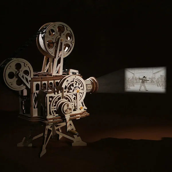 Vitascope Vintage Film Projector 3D Wooden Puzzle