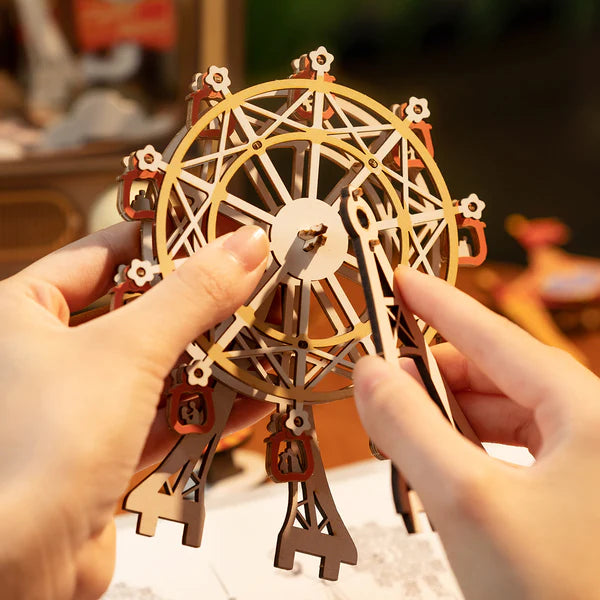 Rolife Sunset Carnival DIY Music Box 3D Wooden Puzzle
